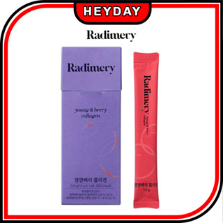 [Radimery] Young &amp; Berry Stick Collagen คอลลาเจนแท่ง (15 กรัม * 14 แท่ง) / 2 สัปดาห์ / ประเภทของเหลว / รสบลูเบอร์รี่ / ความงามภายใน / คอลลาเจนปลา / อีลาสติน / กรดไฮยาลูโรนิก / เซราไมด์ / ผลิตภัณฑ์ดูแลผิว / วิตามินซี / ทะเล