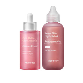 [Mamonde] Rose collection: Rose PHA Liquid Mask, Rose Hydra Glory Ampoule