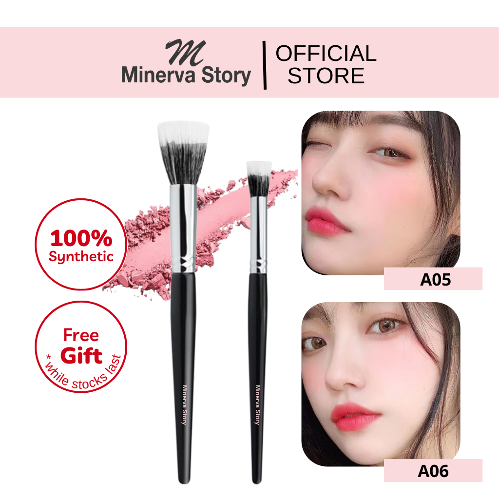 [Minerva Story] Stippling Brush Blusher Brush แปรงแต่งหน้า 点刷
