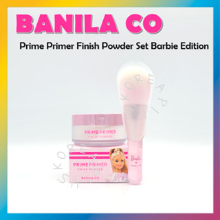 [BANILA Co] Prime Primer Finish Powder Set Barbie Edition ชุดแป้งอัดแข็ง สําหรับแต่งหน้า