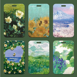 เคสการ์ดภาพวาดสีน้ํามัน รูป Van Gogh สําหรับนักเรียน