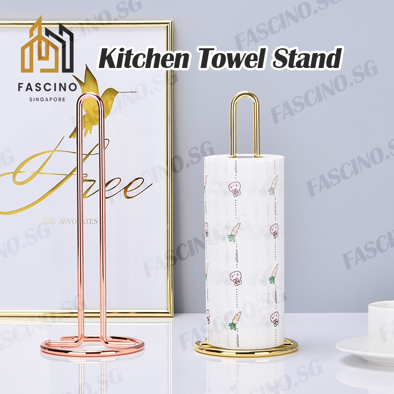 SG Kitchen Roll Towel Holder Kitchen Tissue Table Stand Bathroom Toilet Roll Paper Holder
