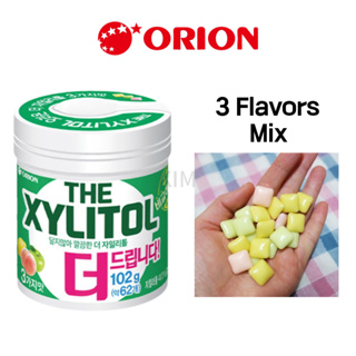 [Orion] The Xylitol 102 กรัม (ประมาณ 62ea) / ขนมเคี้ยว / มะนาว, พีช, รสแอปเปิ้ล