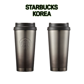 Starbucks Korea Elma Black แก้วน้ำสแตนเลส  473 มล