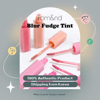 [rom&amp;nd] (NEW) Blur Fudge Tint ใหม่ ทินท์เบลอ ฟัดจ์ (5 สี) | Be Over romand ลิปสติก ลิปทินท์ เนื้อแมตต์ ใหม่