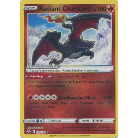 Pokemon TCG Card Radiant Charizard SS Crown Zenith 020/159 Radiant