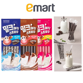 Emart No Brand นมผง รสสตรอเบอร์รี่ 78 กรัม (6 กรัม * 14) / บิสกิตโกโก้, โกโก้, รสสตรอเบอร์รี่