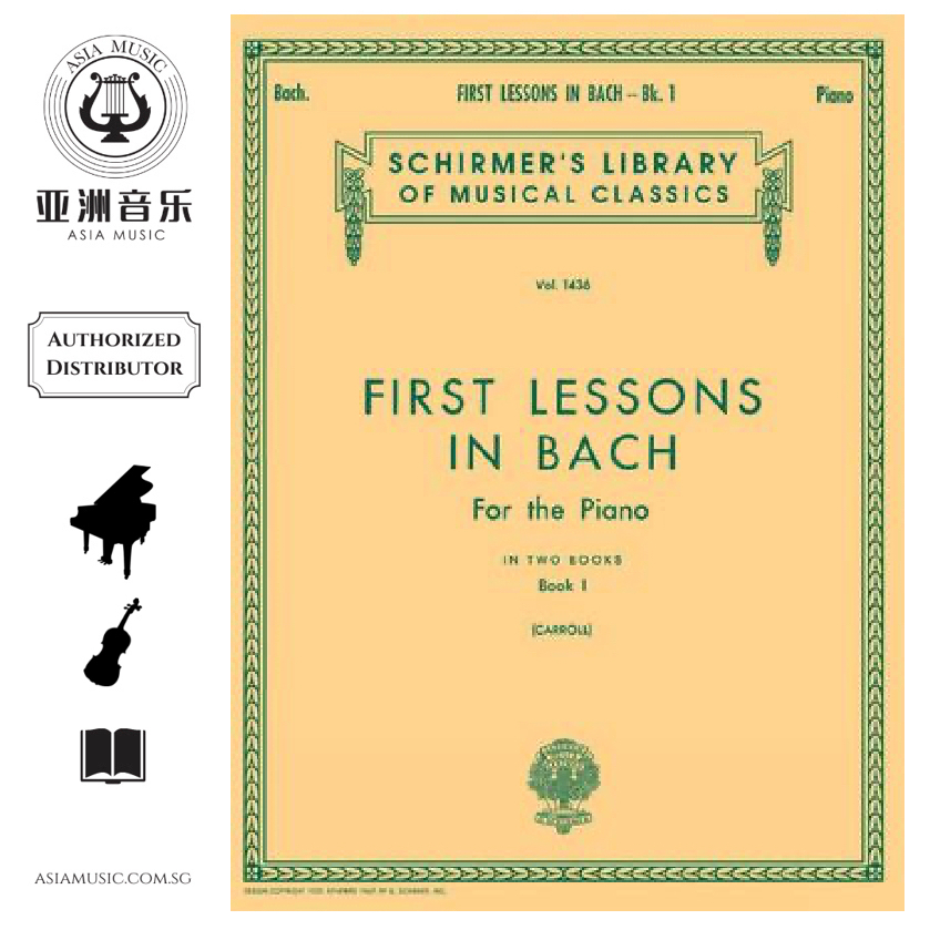 AUTHORISED DISTRIBUTOR - HAL LEONARD - BACH FIRST LESSONS IN BACH BOOK 1 - PIANO SOLO