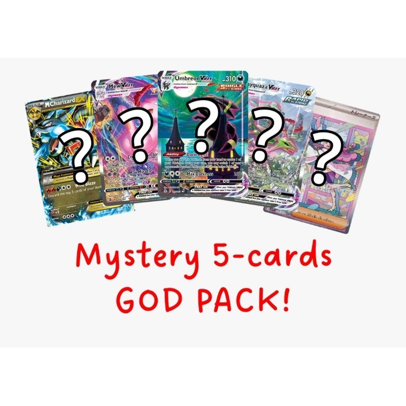 Pokemon TCG Mystery GOD PACK! ตี 5 ใบ!