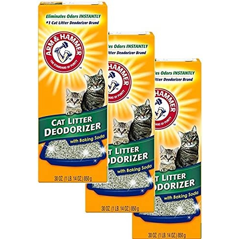 Arm & Hammer เครื่องกําจัดกลิ่นทรายแมวหลายตัวพร้อมเบกกิ้งโซดา (20oz/567g) (850g/30oz)