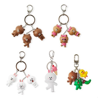 🎀【SALE!!! พร้อมส่ง】 LINE FRIENDS Brown/ Sally/ Cony/ Choco/ Leonard Figure Keyring Keychain