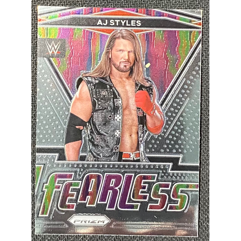 2022 Panini Prizm WWE Debut Edition AJ Styles Fearless 17