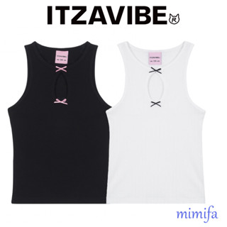 Itzavibe เสื้อท็อปส์ แขนสั้น สีพื้น