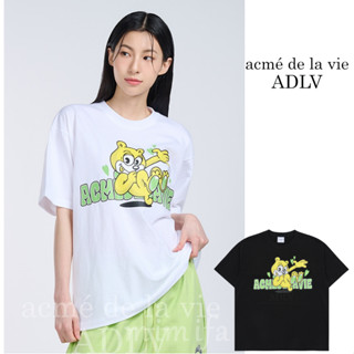 [acme De la vie] เสื้อยืด แขนสั้น พิมพ์ลายหมี ADLV สไตล์เรโทร 2023