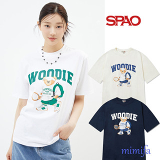 เสื้อยืดแขนสั้น พิมพ์ลายกราฟฟิค SPAO