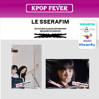 [ONLINE POB] [SET]LE SSERAFIM - 1st Studio Album [UNFORGIVEN] Weverse Albums ver. CD Photobook Photocard Sealed