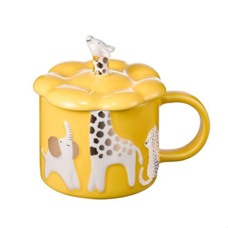 🎀【Pre-order】2023 แก้วสตาร์บัคส์เกาหลี Starbucks Korea Summer giraffe mug 296ml/ 10oz