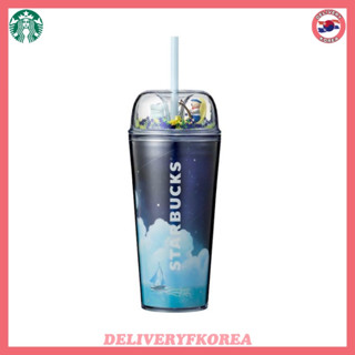 【 Starbucks 】 Starbucks Korea 23 Summer Ph2 MD Summer Jello Coldcup 473 มล. (16 ออนซ์) แก้วน้ําพลาสติก