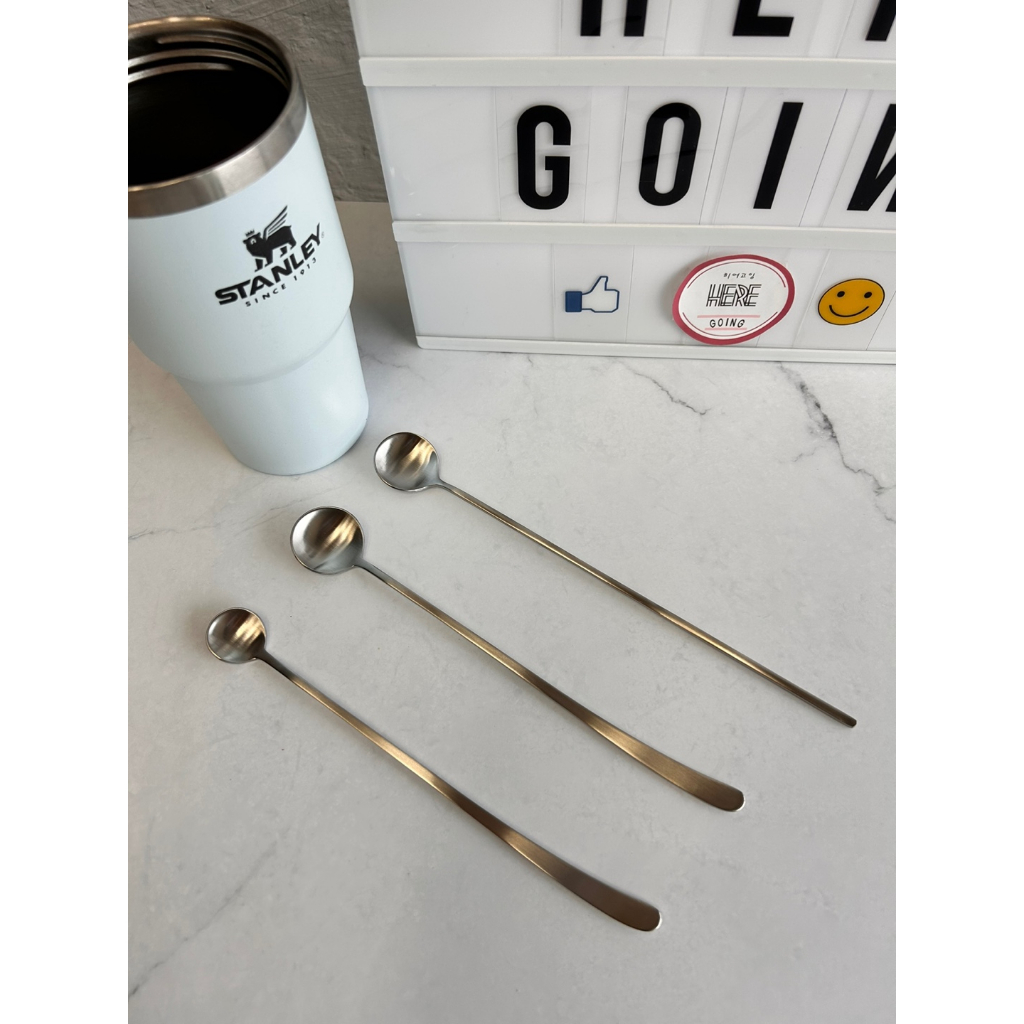 Stainless Long Teaspoon Mudler 3 type Made in korea💜สต็อกพร้อม💜 / ส่งจากเกาหลี✈️🇰🇷