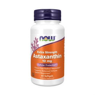 Now foods Astaxanthin ซอฟท์เจลแคปซูล 10 มก./Jeong × จํานวน 60 เม็ด × 1 ชิ้น