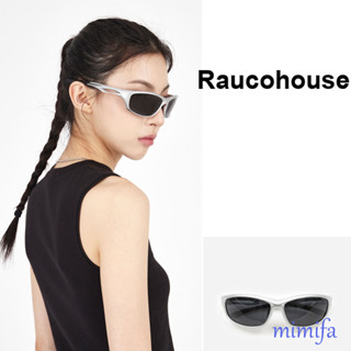 Raucohouse แว่นตากันแดด สีเงิน สไตล์เรโทร (UNISEX)