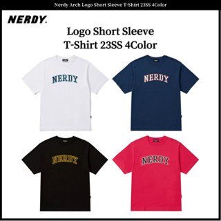 เสื้อยืดแขนสั้น พิมพ์ลายโลโก้ Nerdy Arch 23SS 4 สี