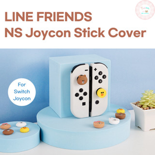 เคสจอยสติ๊ก ลาย Line Friends Nintendo Switch Joycon Stick Cover NS OLED Lite สีน้ําตาล Cony Sally Choco