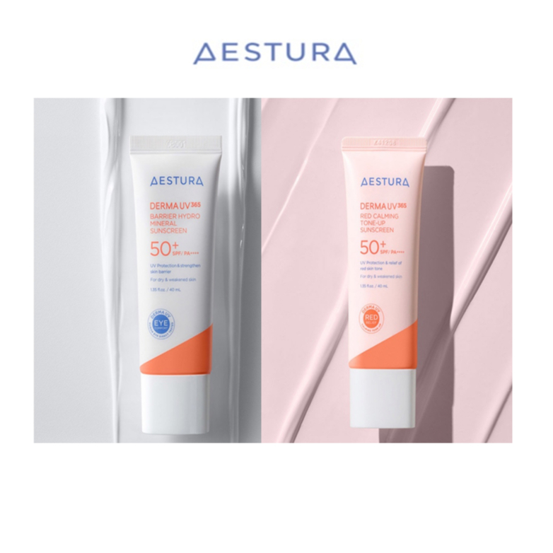 [AESTURA] Derma UV365 ครีมกันแดดอนินทรีย์ ปรับโทนสี สีแดง Derma UV365