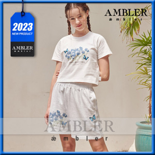 ★ แก้วน้ํา ★ Blue BUTTERFLY กางเกงวอร์มขาสั้น สไตล์เกาหลี UNISEX 2023SS SSP302