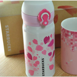 Starbucks Japan ANA ขวดน้ําสเตนเลส ลายซากุระ ของแท้ 2014