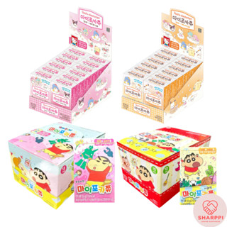 [มัดละ 12 ชิ้น] My Chew Candy Caramel พร้อมโฟโต้การ์ด Sanrio Crayon Shin Chan ทั้งกล่อง