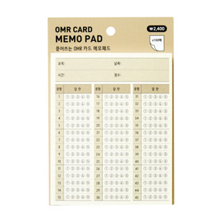 [ARTBOX] From Korea แผ่นบันทึก OMR Memo Pad