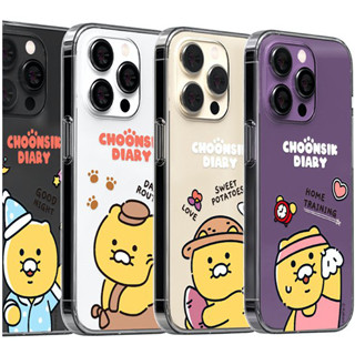 เคสโทรศัพท์มือถือ แบบใส ลาย Kakao Friends Choonsik Diary สําหรับ iPhone 14 13 12 Pro Pro Max 7 8 SE2 SE3