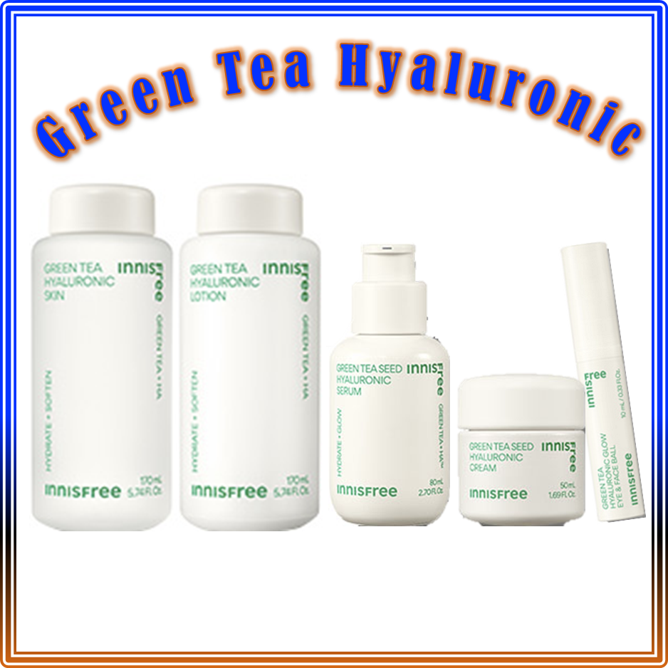 อินนิสฟรี กรีนที ไฮยาลูโรนิค / innisfree Green Tea Hyaluronic (Lotion / Skin , Seed Eye&Face Ball, Seed Cream / Seed Serum)