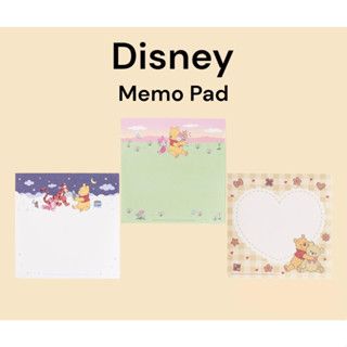 [Disney] แผ่นกระดาษโน้ต ลายหมีพูห์ (3 แบบ) 100 แผ่น (ตรวจสอบสีน้ําตาล,ท้องฟ้ากลางคืน, สวนดอกไม้)