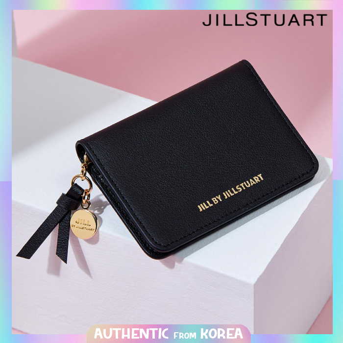 Jill BY JILL STUART FOR WOMEN [BONIE] Coin Charm Decorative Leather Card holder 7 สี