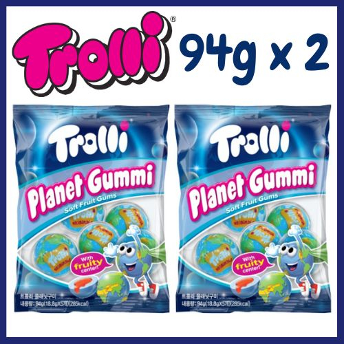 Trolli Planet Gummy เจลลี่โลก 94 กรัม x 2 1+1