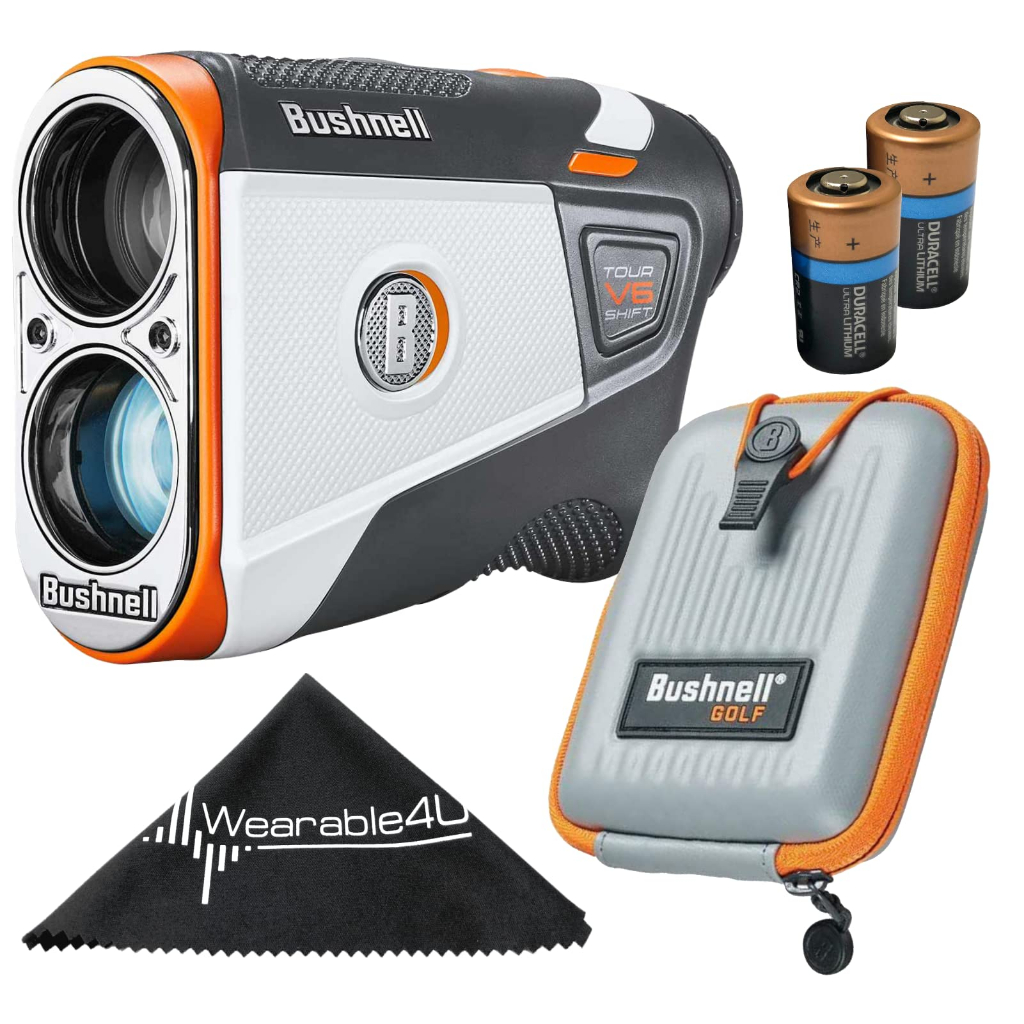 Bushnell Tour V6 / Tour V6 Shift เลเซอร์วัดระยะกอล์ฟ พร้อมอุปกรณ์วัดระยะ 4U สวมใส่ได้