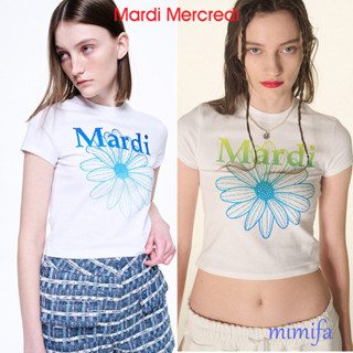 [MARDI Mercredi] เสื้อยืด ลายดอกไม้