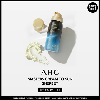 [ใหม่] Ahc มาสเตอร์ครีมกันแดด SPF50+/PA++++ 60 กรัม