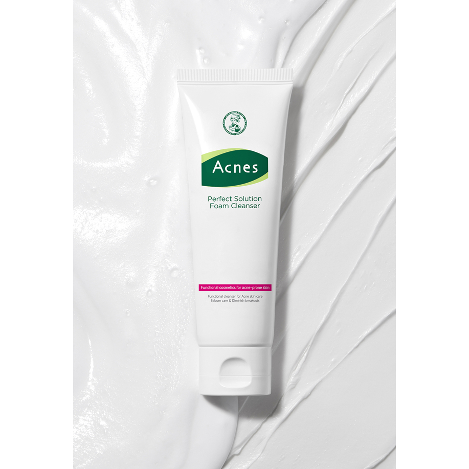 Acnes Perfect Solution โฟมล้างหน้า 125 มล. / เครื่องสําอางเพื่อผิวมัน บรรเทาสิว อเนกประสงค์ / คลีนเซ