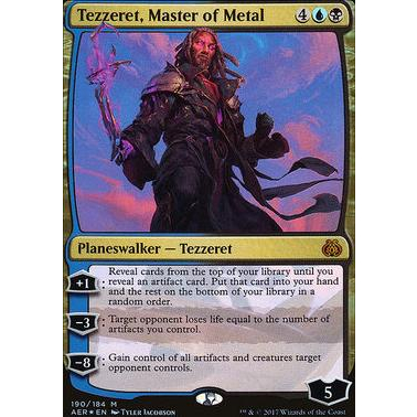 Aer_190 TEZZERET, MASTER OF METAL MTG: Magic the Gathering: Aether Revolt Mythic