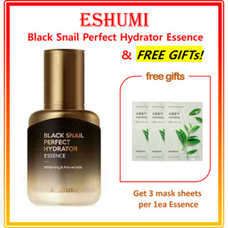 Eshumi Black Snail Perfect Hydrator Essence (ฟรีของแถม)★ Innisfree Energy Mask X 3EA)