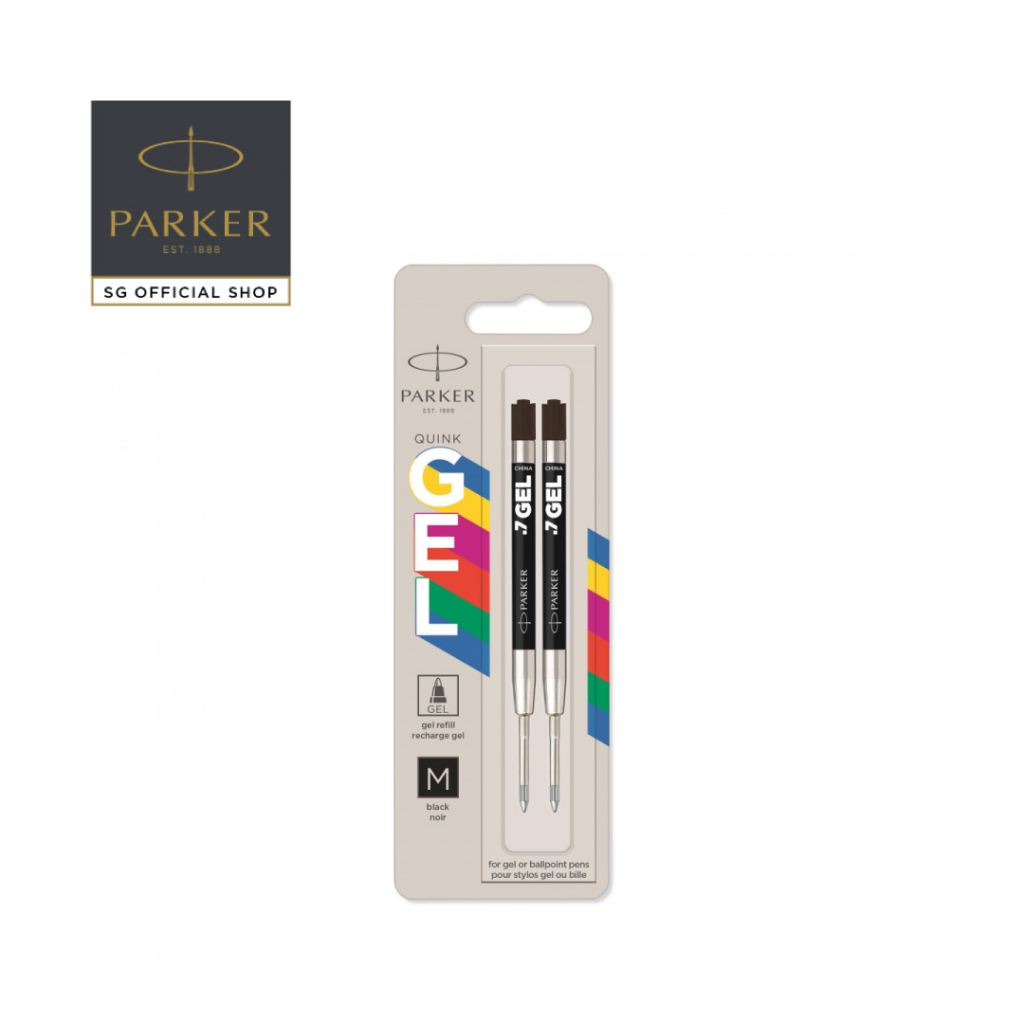 Parker ECO Refill PL Gel Ball M 0.7 สีดํา BL2