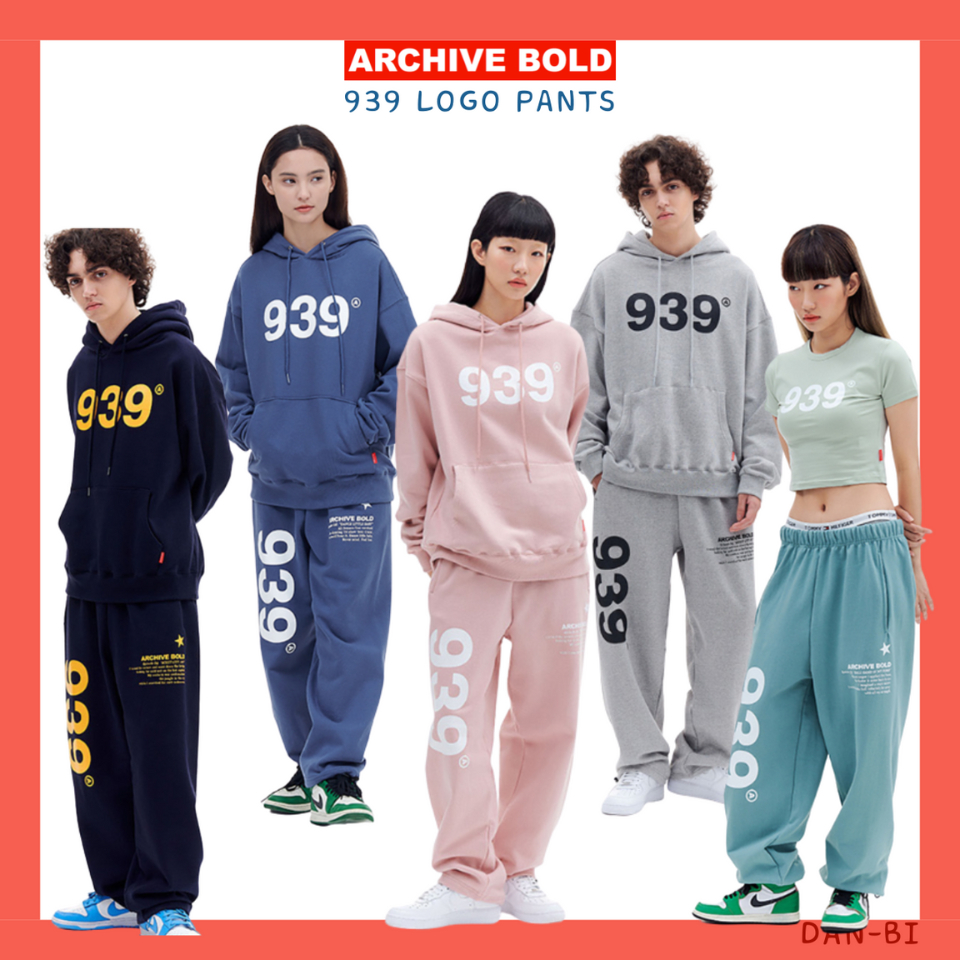 [ARCHIVE Bold] 939 กางเกงชั้นใน โลโก้ / กางเกงจ็อกกิ้ง มีให้เลือก / UNISEX 5 สี 3 ขนาด / สไตล์เกาหลี