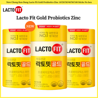 ใหม่ Chong Kun Dang Lacto Fit Gold โปรไบโอติกสังกะสี 10/30/50 แท่ง