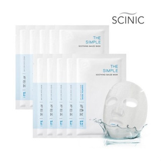 Scinic The Simple มาส์กผิวบอบบาง 25 มล. X 10 มาส์ก