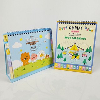 Hong Kong Kakao Friends Shibanban Mothn-to-view 2024 Stand Table Calendar