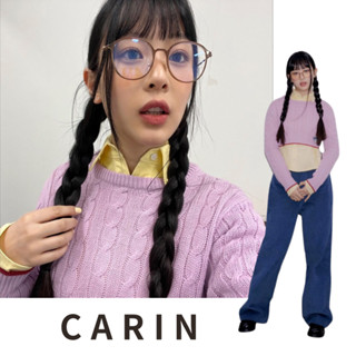 [CARIN] ใหม่ 2023 AIR S Feather Fit Brown แว่นตา น้ําหนักเบาพิเศษ ของแท้ 100% | สวมใส่สบาย / พอดี / ทนทาน / สําหรับผู้ชายผู้หญิง | แว่นตาแฟชั่น / สินค้ายอดนิยมในเกาหลี