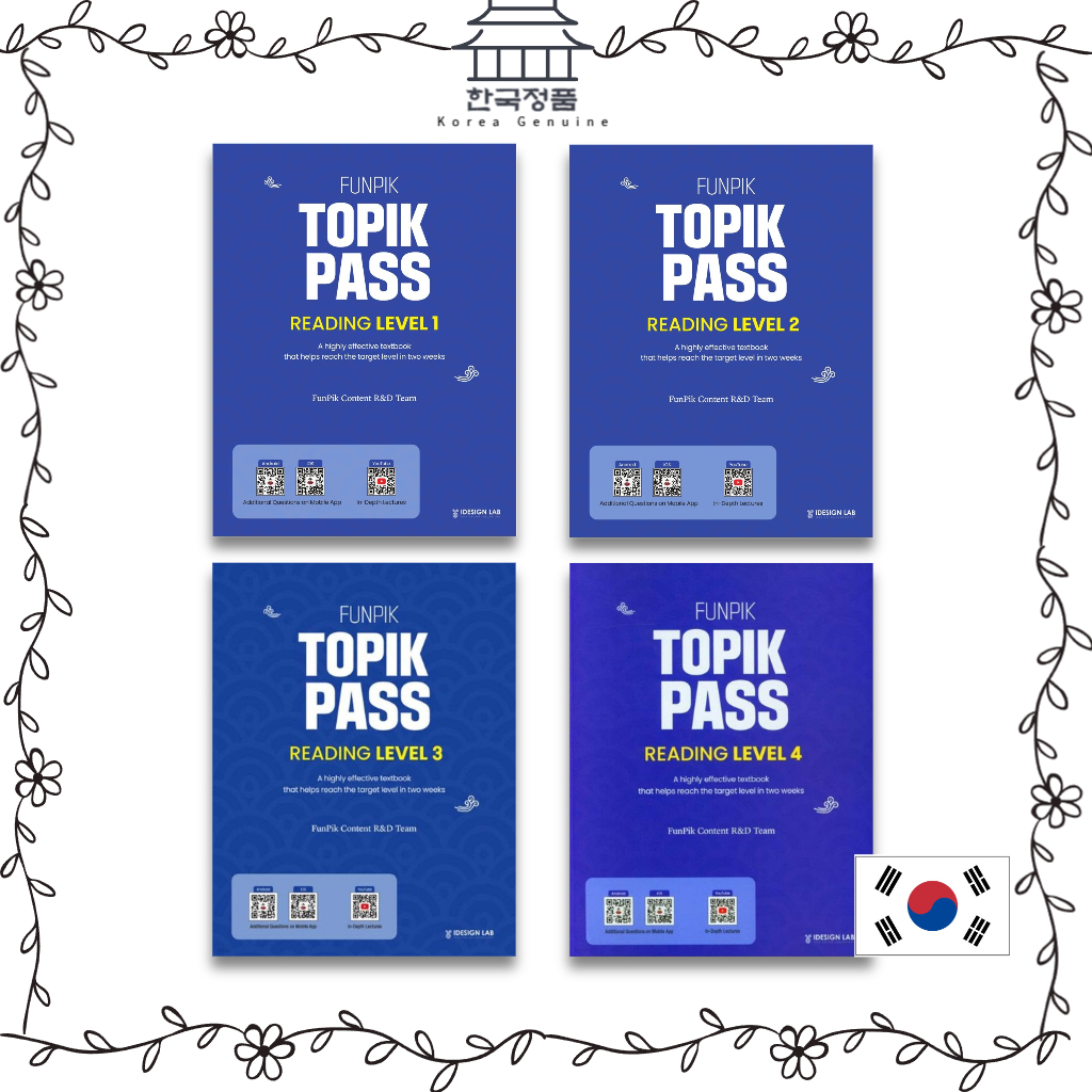 FunPik TOPIK PASS Level 1,2,3,4 Reading